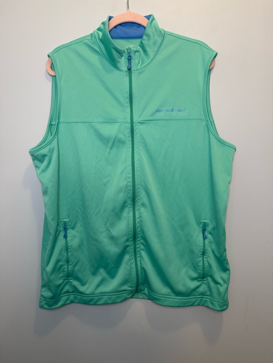 Vineyard Vines Other - Vineyard Vines Men's Stillwater Performance Golf Vest Mint Green Large Preppy